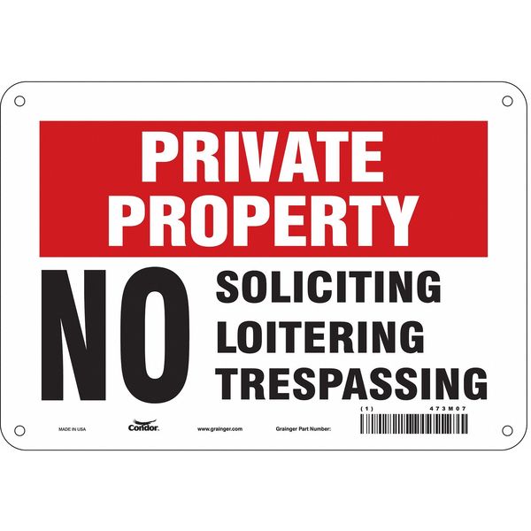 Safety Sign, 7 in Height, 10 in Width, Polyethylene, Vertical Rectangle, English, 473M07