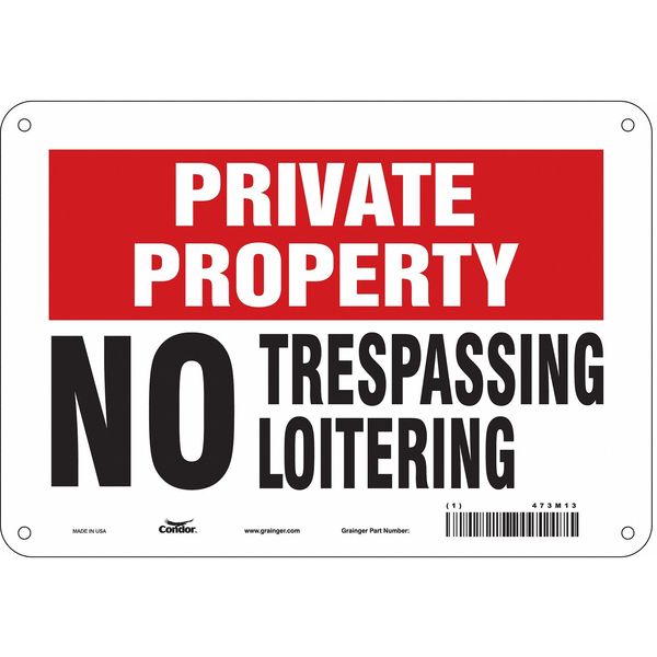 Safety Sign, 7 in Height, 10 in Width, Polyethylene, Vertical Rectangle, English, 473M13
