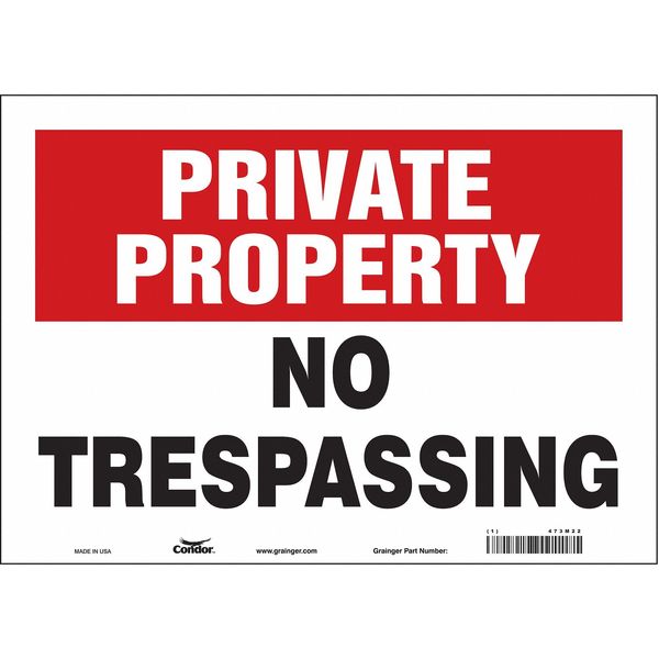 Safety Sign, 10 in Height, 14 in Width, Vinyl, Horizontal Rectangle, English, 473M22