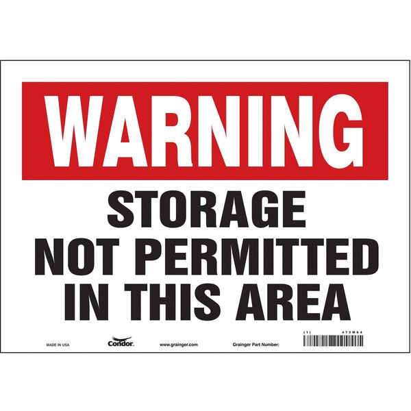 Safety Sign, 10 in Height, 14 in Width, Vinyl, Horizontal Rectangle, English, 473M64