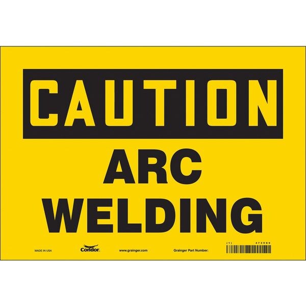 Safety Sign, 7 in Height, 10 in Width, Vinyl, Vertical Rectangle, English, 473V89