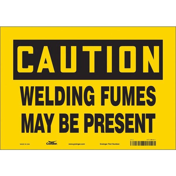 Safety Sign, 7 in Height, 10 in Width, Vinyl, Vertical Rectangle, English, 473W41