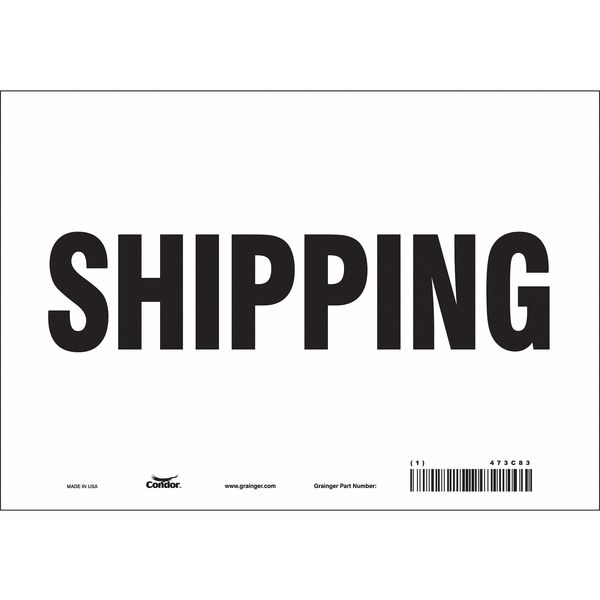 Safety Sign, 7 in Height, 10 in Width, Vinyl, Vertical Rectangle, English, 473C83