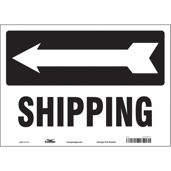 Safety Sign, 10 in Height, 14 in Width, Vinyl, Horizontal Rectangle, English, 473C71