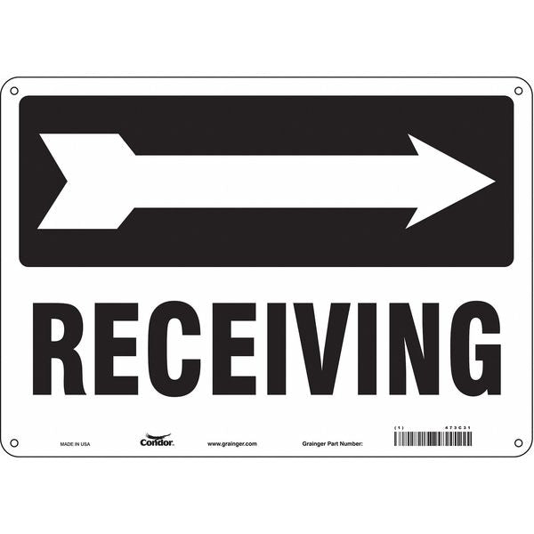 Safety Sign, 10 in Height, 14 in Width, Polyethylene, Horizontal Rectangle, English, 473C31