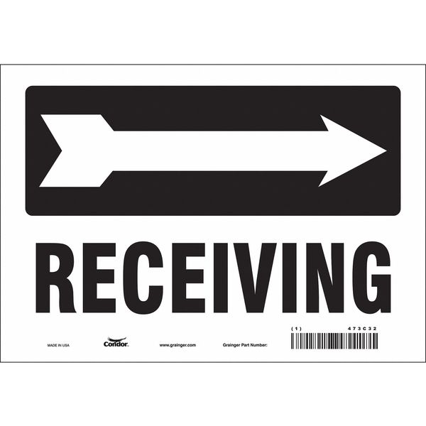 Safety Sign, 7 in Height, 10 in Width, Vinyl, Vertical Rectangle, English, 473C32