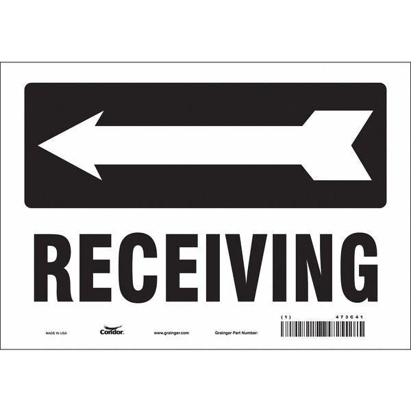 Safety Sign, 7 in Height, 10 in Width, Vinyl, Vertical Rectangle, English, 473C41