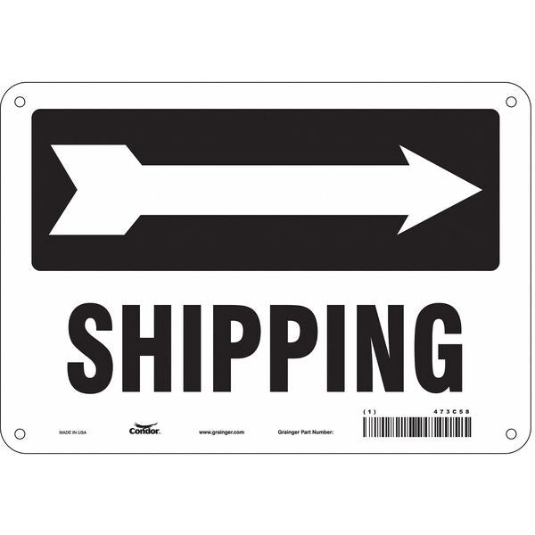 Safety Sign, 7 in Height, 10 in Width, Polyethylene, Vertical Rectangle, English, 473C58