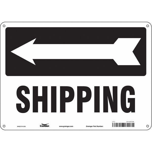 Safety Sign, 10 in Height, 14 in Width, Polyethylene, Horizontal Rectangle, English, 473C69
