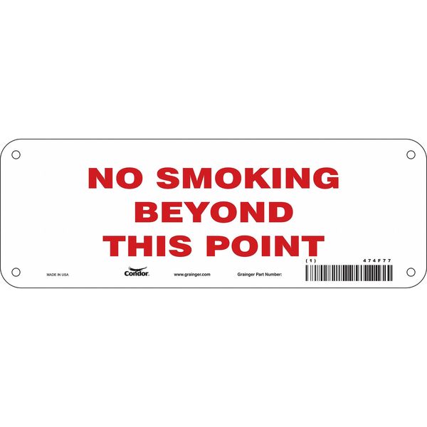 Safety Sign, 3 1/2 in H, 10