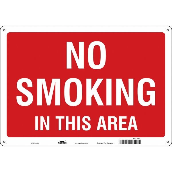 Safety Sign, 14 in H, 20 in W, Polyethylene, Horizontal Rectangle, English, 474G28