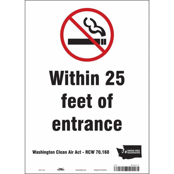 Safety Sign, 14 in H, 10