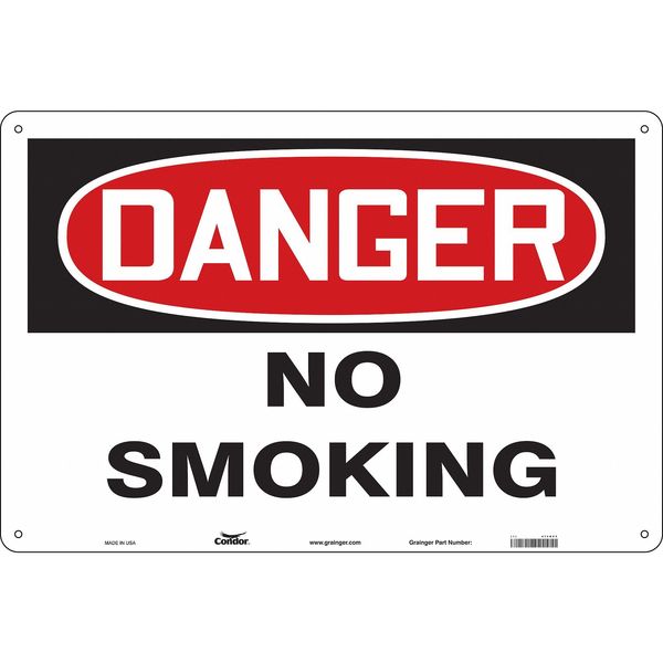 Safety Sign, 24 in H, 36 in W, Vinyl, Horizontal Rectangle, English, 474N95
