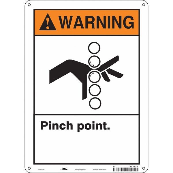 Safety Sign, 14 in Height, 10 in Width, Polyethylene, Vertical Rectangle, English, 475F01