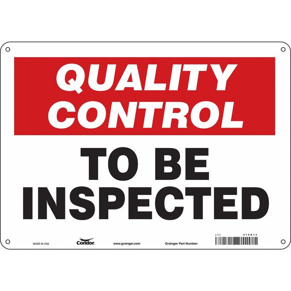 Safety Sign, 10 in Height, 14 in Width, Polyethylene, Horizontal Rectangle, English, 475K13
