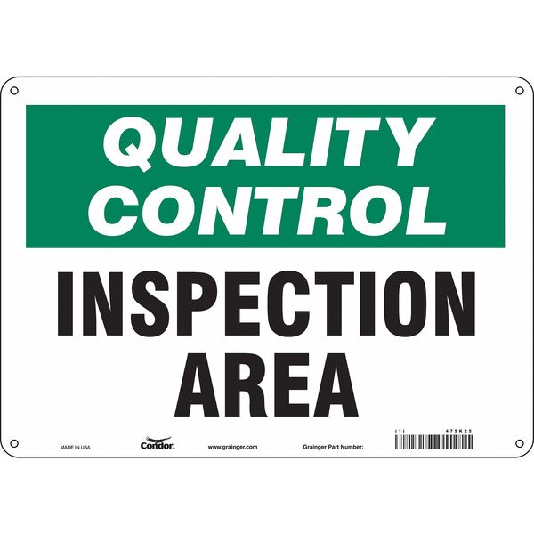 Safety Sign, 10 in Height, 14 in Width, Polyethylene, Horizontal Rectangle, English, 475K25