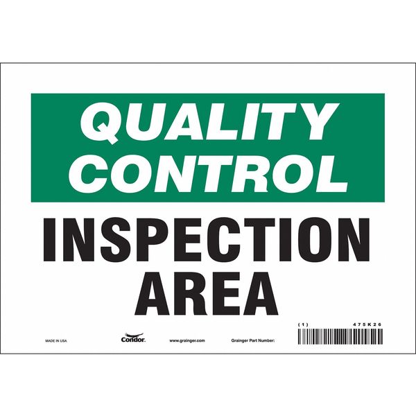 Safety Sign, 7 in Height, 10 in Width, Vinyl, Vertical Rectangle, English, 475K26