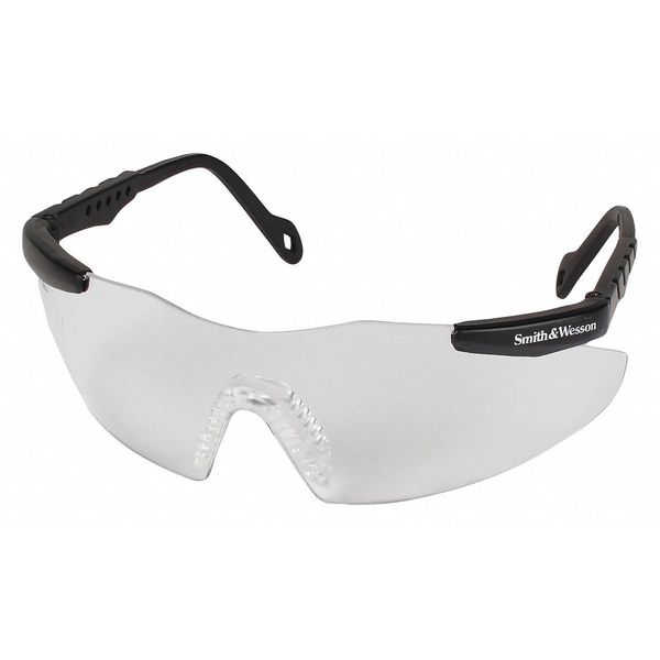 Safety Glasses, Wraparound Clear Polycarbonate Lens, Anti-Fog