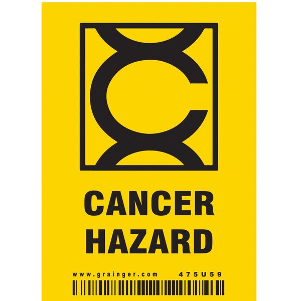 Safety Sign, 4 in H, 2 7/8 in W, Vinyl, Vertical Rectangle, English, 475U59