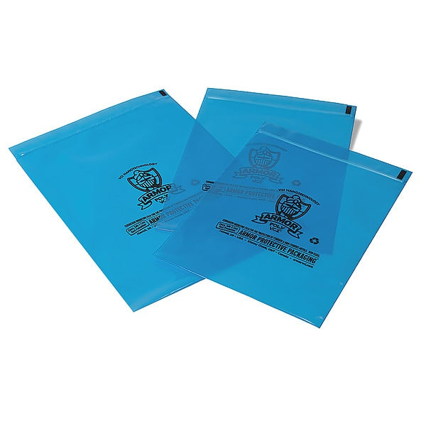 Reclosable Poly Bag, Blue, 8