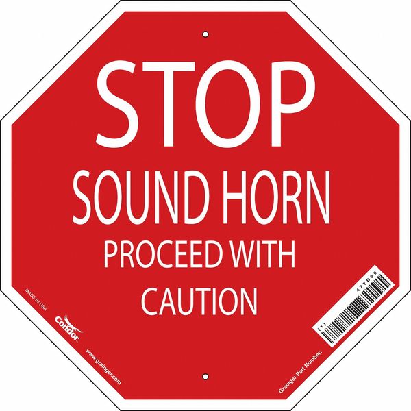 Stop Sound Horn Sign, 18