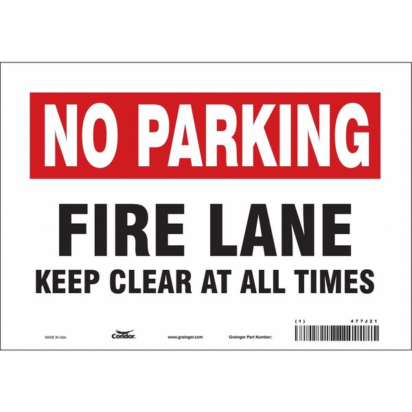 Safety Sign, 7 in Height, 10 in Width, Vinyl, Vertical Rectangle, English, 477J21