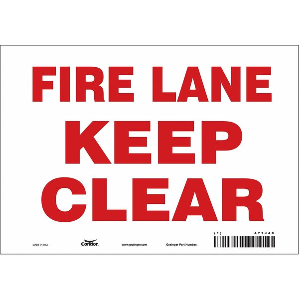 Safety Sign, 7 in Height, 10 in Width, Vinyl, Vertical Rectangle, English, 477J48