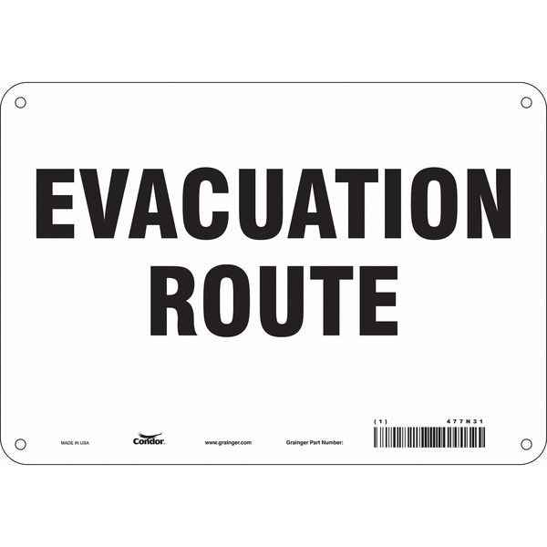 Traffic Sign, 7 in Height, 10 in Width, Polyethylene, Vertical Rectangle, English