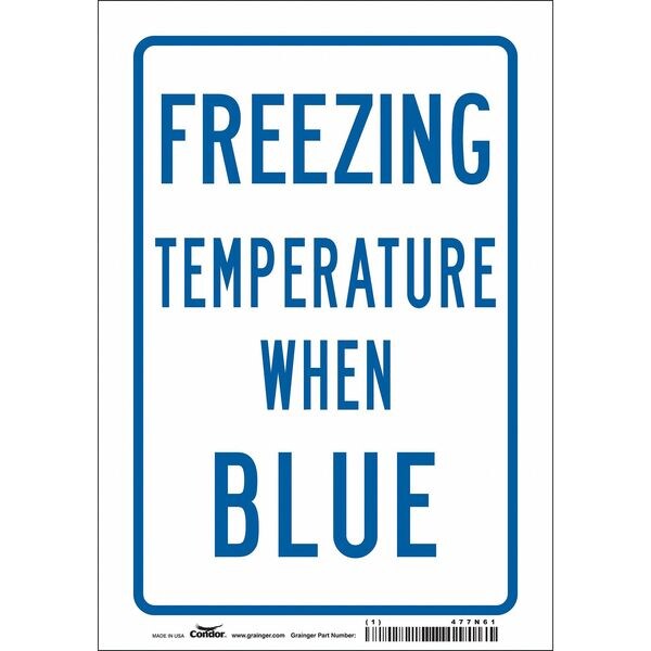 Traffic Sign, 10 in H, 7 in W, Vinyl, Horizontal Rectangle, English, 477N61