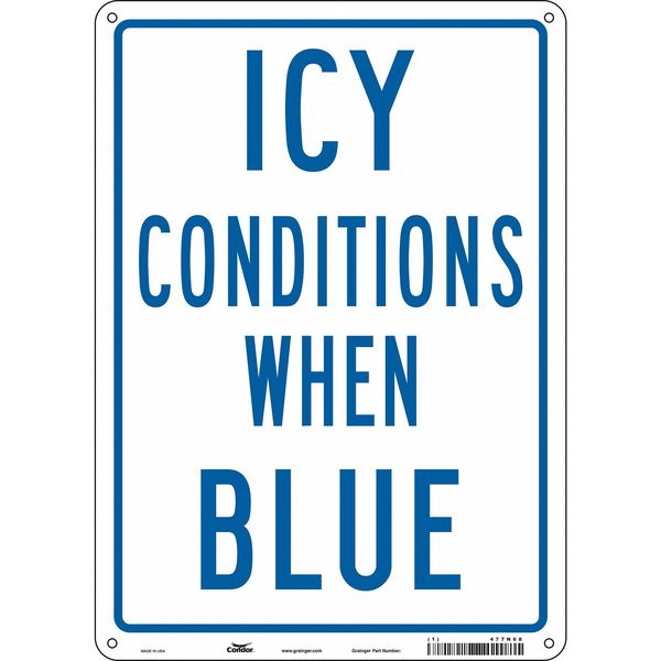 Traffic Sign, 14 in H, 10 in W, Polyethylene, Vertical Rectangle, English, 477N68