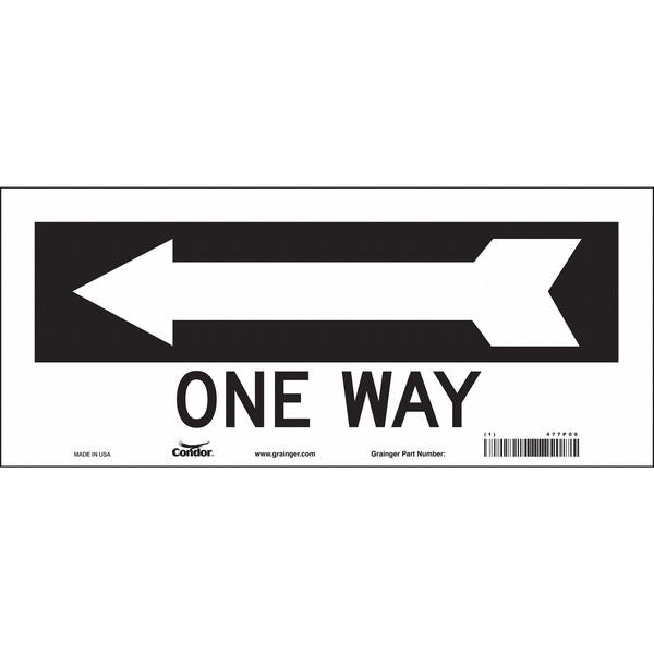 Traffic Sign, 6 1/2 in H, 14 in W, Vinyl, Vertical Rectangle, English, 477P09