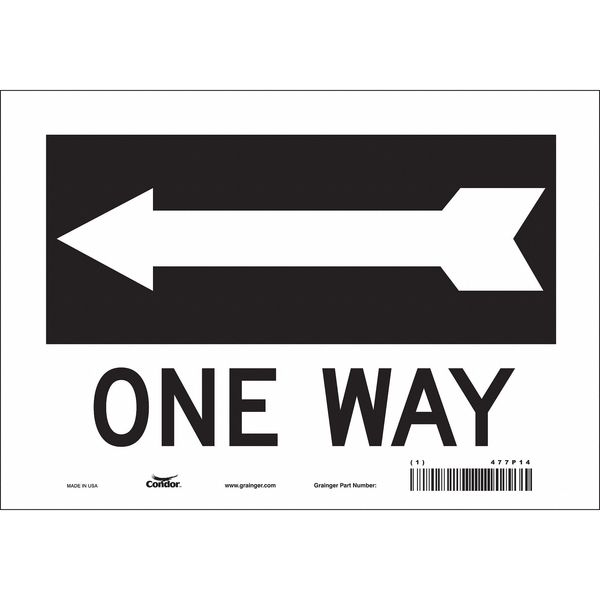Traffic Sign, 7 in H, 10 in W, Vinyl, Vertical Rectangle, English, 477P14