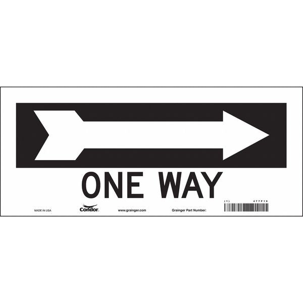 Traffic Sign, 6 1/2 in H, 14 in W, Vinyl, Vertical Rectangle, English, 477P19