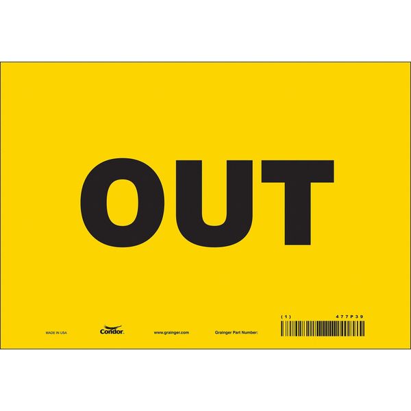 Traffic Sign, 7 in H, 10 in W, Vinyl, Vertical Rectangle, English, 477P39
