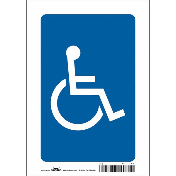 Traffic Sign, 10 in H, 7 in W, Vinyl, Horizontal Rectangle, English, 477T81