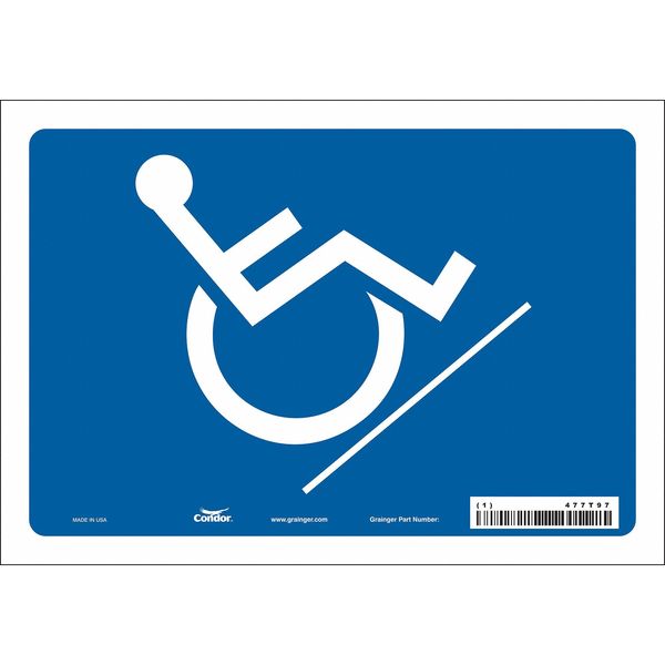 Traffic Sign, 7 in H, 10 in W, Vinyl, Vertical Rectangle, English, 477T97