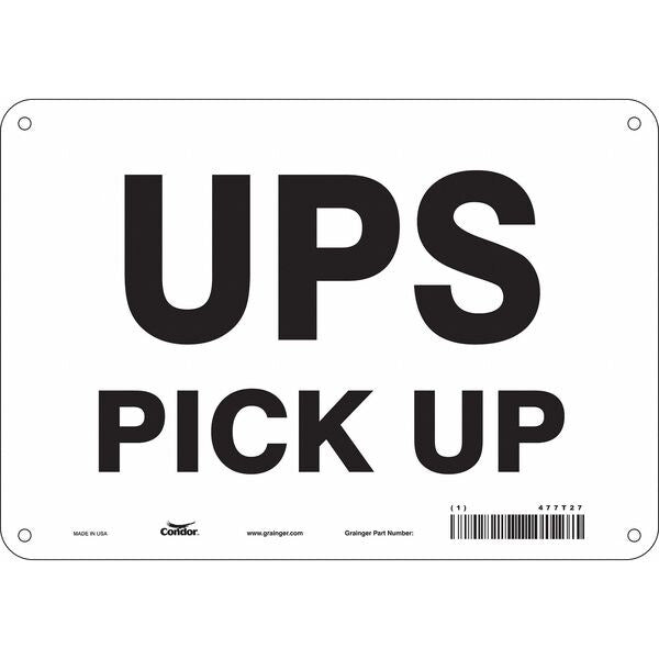 Traffic Sign, 7 in H, 10 in W, Polyethylene, Vertical Rectangle, English, 477T27