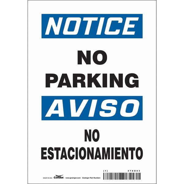 Safety Sign, 10 inx7 in, Vinyl