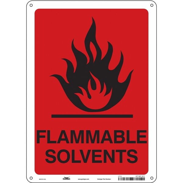 Safety Sign, 14 in Height, 10 in Width, Polyethylene, Vertical Rectangle, English, 478F23