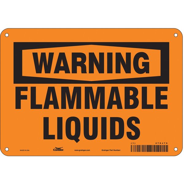 Safety Sign, 7 in Height, 10 in Width, Polyethylene, Vertical Rectangle, English, 478J76