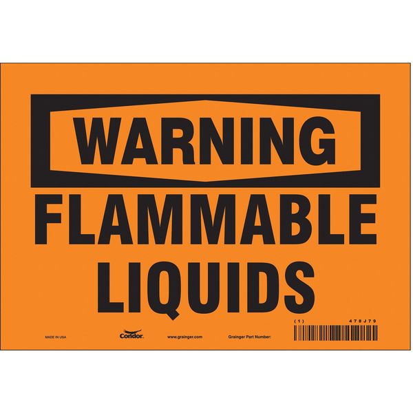 Safety Sign, 7 in Height, 10 in Width, Vinyl, Vertical Rectangle, English, 478J79