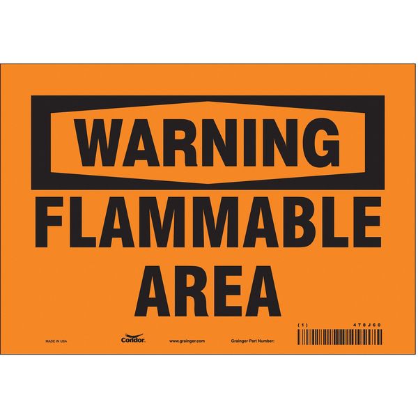 Safety Sign, 7 in Height, 10 in Width, Vinyl, Vertical Rectangle, English, 478J60