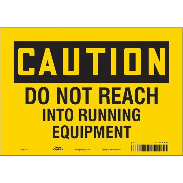 Safety Sign, 7 in Height, 10 in Width, Vinyl, Vertical Rectangle, English, 478M69