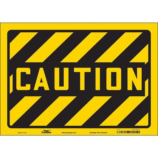Safety Sign, 10 in Height, 14 in Width, Vinyl, Horizontal Rectangle, English, 478X28