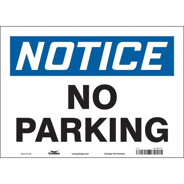 Safety Sign, 10 inx14 in, Vinyl, 478C81
