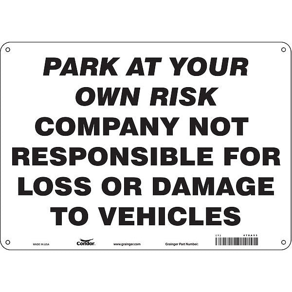 Theft Advisory Parking Sign, 10