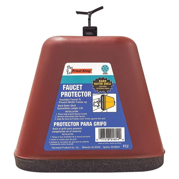 Faucet Cover, Plastic and Foam, 1 In