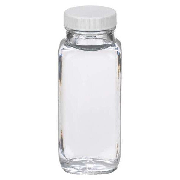 Square Bottle, 8 oz, PK24