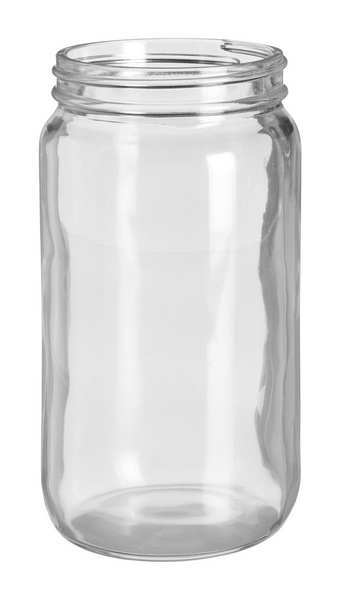 Safety Coated Jar, 16 oz, PK12