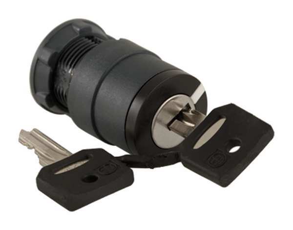 Non-Illum Selector Swtch, 22mm, 2 Pos, Keyd